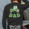 Dad Of The Birthday Boy Tractor Farm Trucks Family Party Long Sleeve T-Shirt Back Print