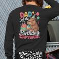 Dad Of The Birthday Capybara Boba Tea Girl Bday Party Family Long Sleeve T-Shirt Back Print