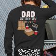 Dad Birthday Crew Pizza Theme Birthday Pizza Lover Party Long Sleeve T-Shirt Back Print