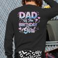 Dad Of The Birthday Girl Kpop Family Matching Party Long Sleeve T-Shirt Back Print