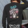 Dad Of The Birthday Girl Pesto Baby Penguin Party Long Sleeve T-Shirt Back Print