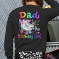 Dad Of The Birthday Girl Skater Roller Skate Family Party Long Sleeve T-Shirt Back Print