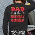 Dad Of The Birthday Girl Strawberry Family Matching Long Sleeve T-Shirt Back Print Dad Of The Birthday Girl Strawberry Family Matching Long Sleeve T-Shirt Back Print