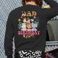 Dad Of The Birthday Girl Zoo Theme Animal Party Safari Cool Long Sleeve T-Shirt Back Print