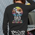 Dad Of The Birthday Party Outfit Dinosaur Daddy Long Sleeve T-Shirt Back Print Dad Of The Birthday Party Outfit Dinosaur Daddy Long Sleeve T-Shirt Back Print