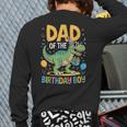 Dad Of The Birthday Party Outfit Dinosaur Squad Daddy Long Sleeve T-Shirt Back Print