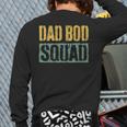 Dad Bod Squad Shirt Men Fathers Day Long Sleeve T-Shirt Back Print