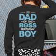 Dad Of The Boss Birthday Party Outfit Like A Boss Daddy Long Sleeve T-Shirt Back Print