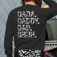 Dad Dada Daddy Bruh Papa Cow Daddy Love Cows Dad Cow Print Long Sleeve T-Shirt Back Print