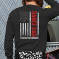 Dad Dance She Get It From Me Proud Dancer Dad USA Flag Men Long Sleeve T-Shirt Back Print