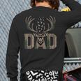 Dad Deer Hunting Camo Father Hunters Buck Camouflage Nature Long Sleeve T-Shirt Back Print
