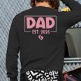 Dad Est 2026 Logo Daddy 2026 Soon To Be New Father 2026 Long Sleeve T-Shirt Back Print