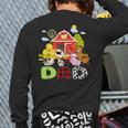 Dad Farm Animal Birthday Family Matching Party Long Sleeve T-Shirt Back Print