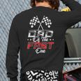 Dad Of The Fast One First Birthday Racing Car Family Long Sleeve T-Shirt Back Print