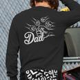 Dad Of Four Toddler Kids Fathers Day Fist Bump Family Long Sleeve T-Shirt Back Print