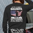 Dad Grandpa Veteran Nothing Scares Patriotic Veterans Day Long Sleeve T-Shirt Back Print