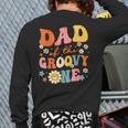 Dad Of The Groovy One 1st Birthday Pregnancy Announcement Long Sleeve T-Shirt Back Print