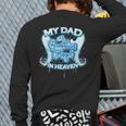 My Dad Is My Guardian Angel In Heaven Loss Father Memorial Long Sleeve T-Shirt Back Print