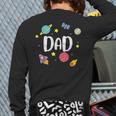 Dad Outer Space Galaxy Birthday For Family Long Sleeve T-Shirt Back Print