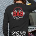 Dad Pit Crew Birthday Party Race Car Racing Family Matching Long Sleeve T-Shirt Back Print
