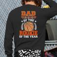 Dad Of Rookie 1st Basketball Bday Theme Matching Long Sleeve T-Shirt Back Print Dad Of Rookie 1st Basketball Bday Theme Matching Long Sleeve T-Shirt Back Print