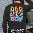 Dad Under Sea Birthday Party Boys Ocean Sea Animals Themed Long Sleeve T-Shirt Back Print