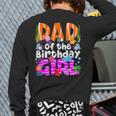 Dad Under Sea Birthday Party Girls Ocean Sea Animals Themed Long Sleeve T-Shirt Back Print