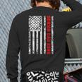 Dad Senior 2026 Proud Dad Of A Class Of 2026 Graduate Flag Long Sleeve T-Shirt Back Print