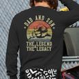 Dad And Son The Legend And The Legacy Dad Long Sleeve T-Shirt Back Print