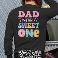 Dad Of The Sweet One 1st Birthday Donut Bday Party Long Sleeve T-Shirt Back Print