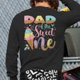 Dad Of The Sweet One Ice Cream 1St Birthday Party Long Sleeve T-Shirt Back Print