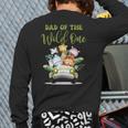 Dad Of The Wild One 1st Birthday Safari Family Matching Long Sleeve T-Shirt Back Print
