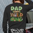 Dad Of The Wild One Birthday Family Matching Party Decor Long Sleeve T-Shirt Back Print
