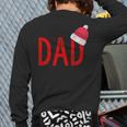 Dad Xmas PJs Christmas Pajamas And Xmas PJ Family Shirt Long Sleeve T-Shirt Back Print