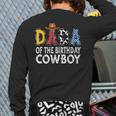 Dada 1st Birthday Cowboy Western Dada Birthday Boy Long Sleeve T-Shirt Back Print Dada 1st Birthday Cowboy Western Dada Birthday Boy Long Sleeve T-Shirt Back Print