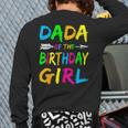 Dada Of The Birthday Girl Retro 80's Party Shirt Long Sleeve T-Shirt Back Print Dada Of The Birthday Girl Retro 80's Party Shirt Long Sleeve T-Shirt Back Print
