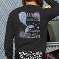 Dada Dad 1st Birthday Mermaid Oneder The Sea Family Matching Long Sleeve T-Shirt Back Print