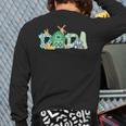 Dada Farm Animal Birthday Family Matching Party Dad Father Long Sleeve T-Shirt Back Print