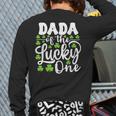 Dada Of The Lucky One First Birthday St Patrick's Day Long Sleeve T-Shirt Back Print