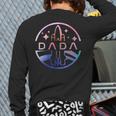 Dada Space Astronaut Rocket Birthday Party Long Sleeve T-Shirt Back Print