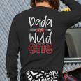 Dada Of The Wild One Buffalo Plaid Lumberjack 1st Birthday Long Sleeve T-Shirt Back Print