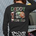 Daddy Of The 1 Year Old Football Lover 1st Birthday Boy Long Sleeve T-Shirt Back Print