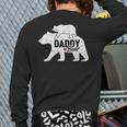 Daddy Bear Fathers Day Cute Baby Cub Papa Dad-a Pops Small Long Sleeve T-Shirt Back Print
