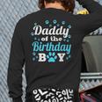 Daddy Of The Birthday Boy Dog Paw Bday Party Celebration Small Long Sleeve T-Shirt Back Print