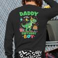 Daddy Of The Birthday BoyRex Dinosaur Family Party Long Sleeve T-Shirt Back Print