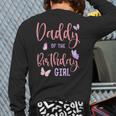 Daddy Of The Birthday Girl Butterfly Party Matching Family Long Sleeve T-Shirt Back Print