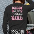 Daddy Of The Birthday Girl Family Pink Coquette Bow Long Sleeve T-Shirt Back Print