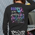 Daddy Of The Birthday Mermaid Matching Family Party Father's Long Sleeve T-Shirt Back Print Daddy Of The Birthday Mermaid Matching Family Party Father's Long Sleeve T-Shirt Back Print