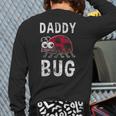 Daddy Bug Ladybug Lover Cute Dad Small Long Sleeve T-Shirt Back Print