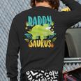Daddy Dad Saurus Rex Dinosaur Dino For Father Long Sleeve T-Shirt Back Print